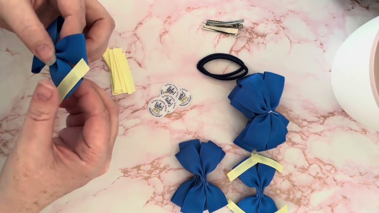 Making School Hair Bows