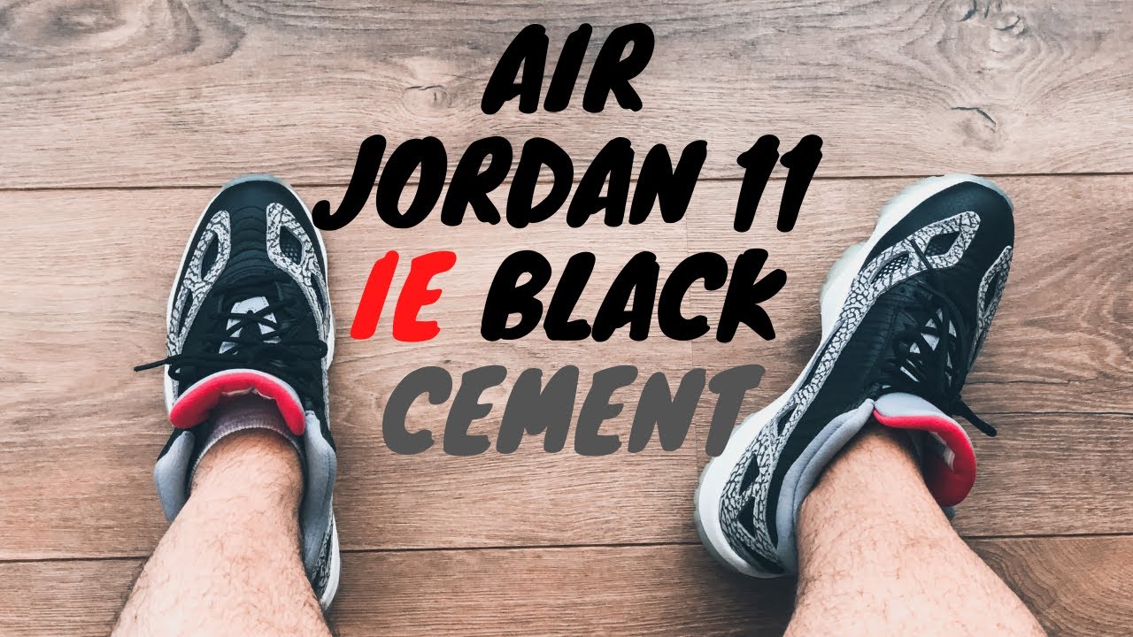 Air Jordan 11 IE BLACK CEMENT ON-FEET REVIEW | BETTER THAN THE OG?