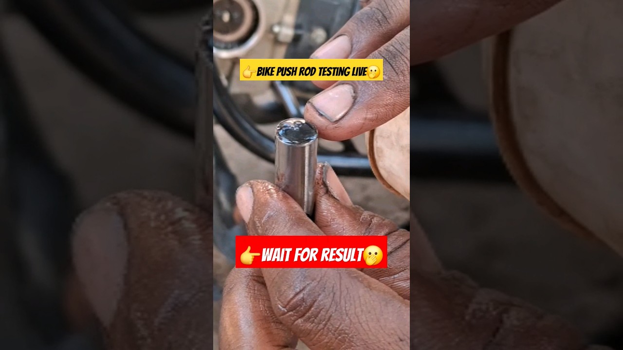 👉Bike push rod testing 🫢?#automobile #vikram #tamil #music #youtubeshorts  #bgm #samarexperment
