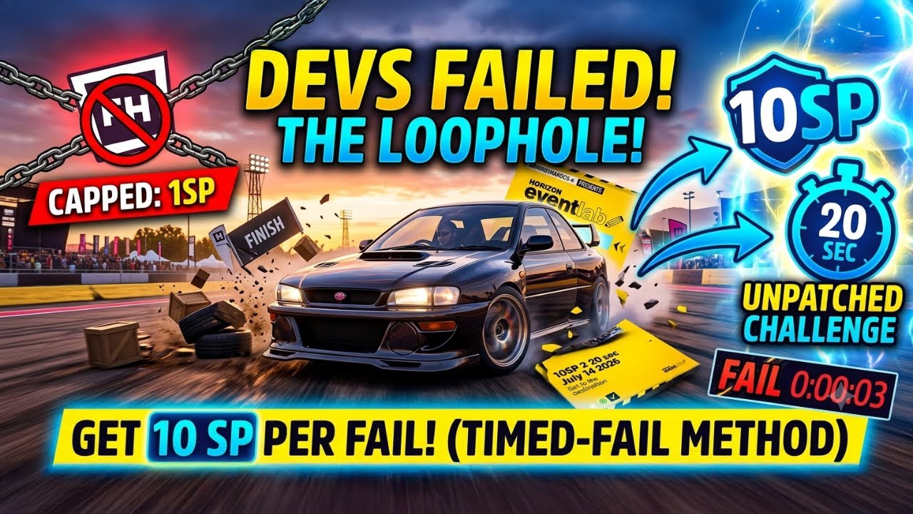 How to Bypass the New 1 Skill Point Cap in Forza Horizon 6