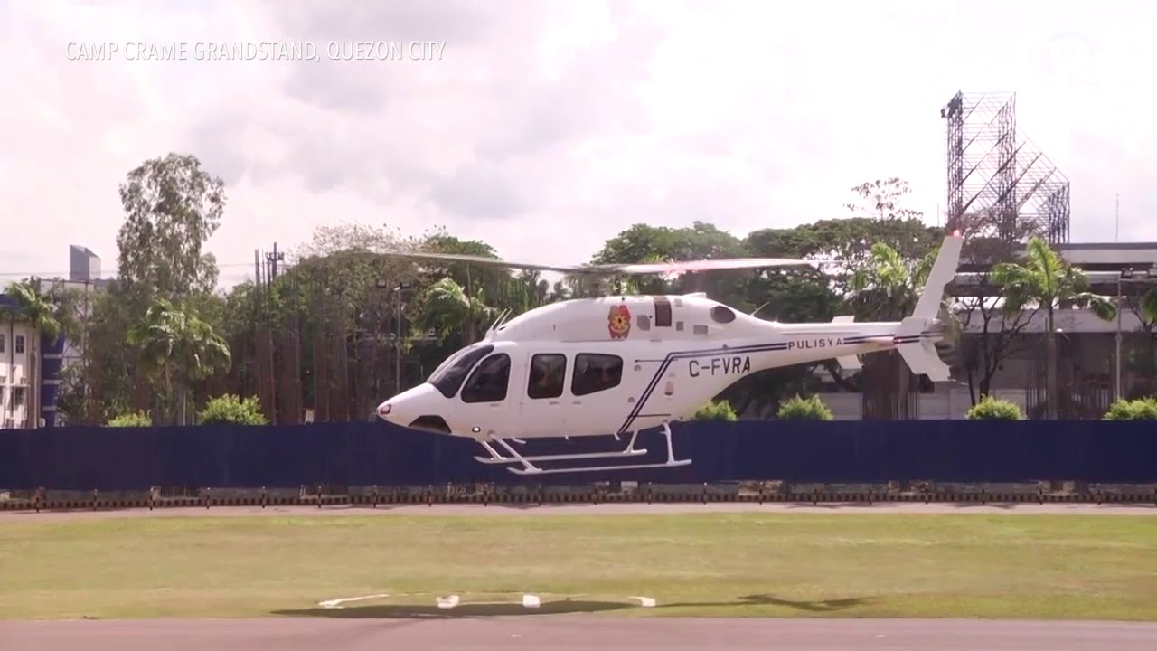 PNP's P435-M Bell helicopter takes off