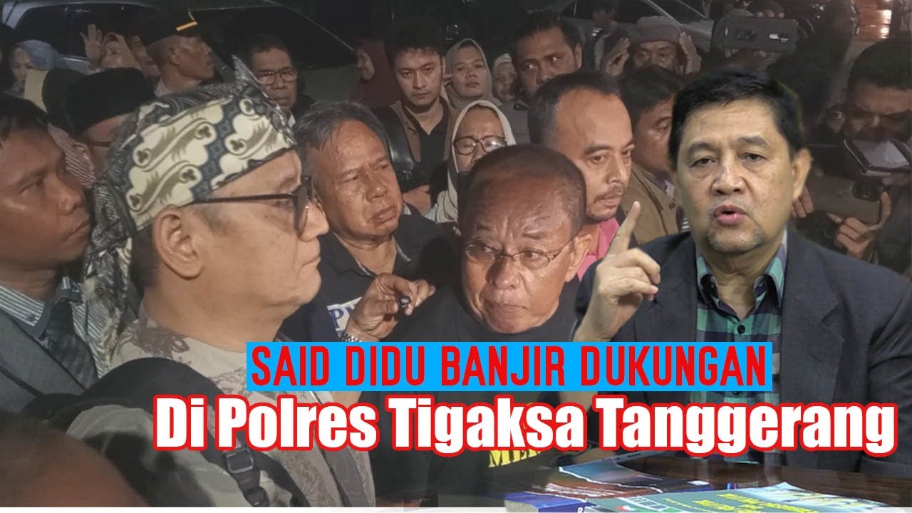 Said Didu Banjir Dukungan Di Polres Tigaraksa Tanggerang