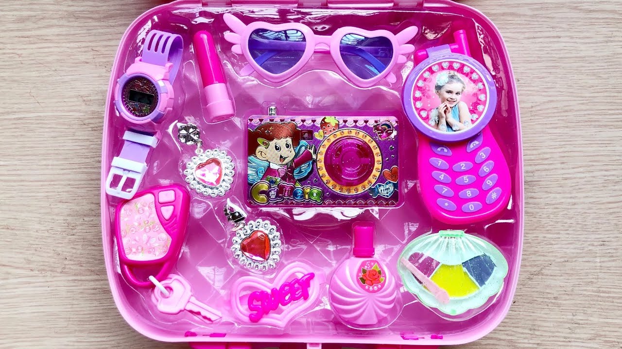 Đồ chơi trang điểm cho bé gái 11 món, máy chụp ảnh, son phấn, điện thoại..Make up toys (Chim Xinh)