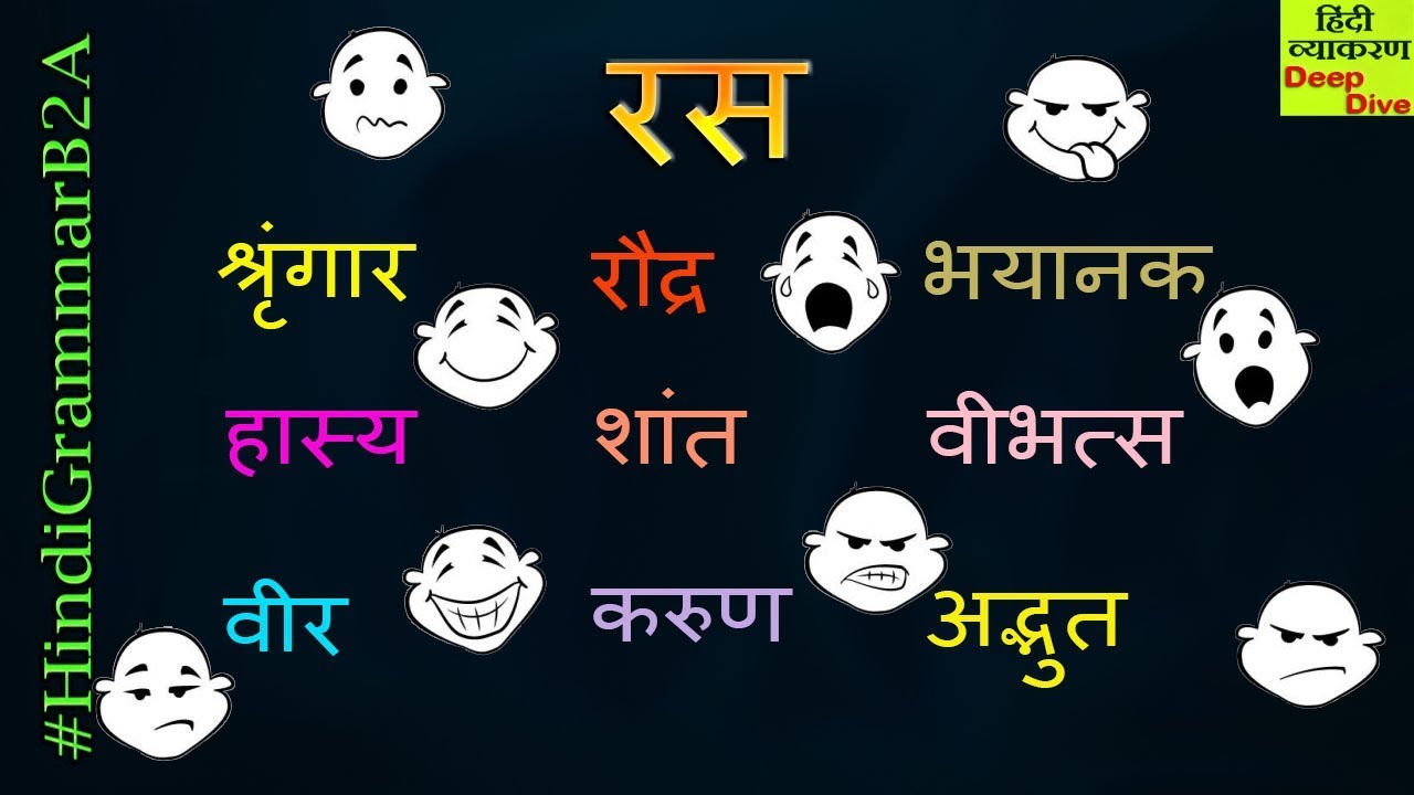 RAS Hindi Grammar  - रस  | रस परिभाषा | प्रकार | उदाहरण | रस सारणी | #HindiGrammarB2A