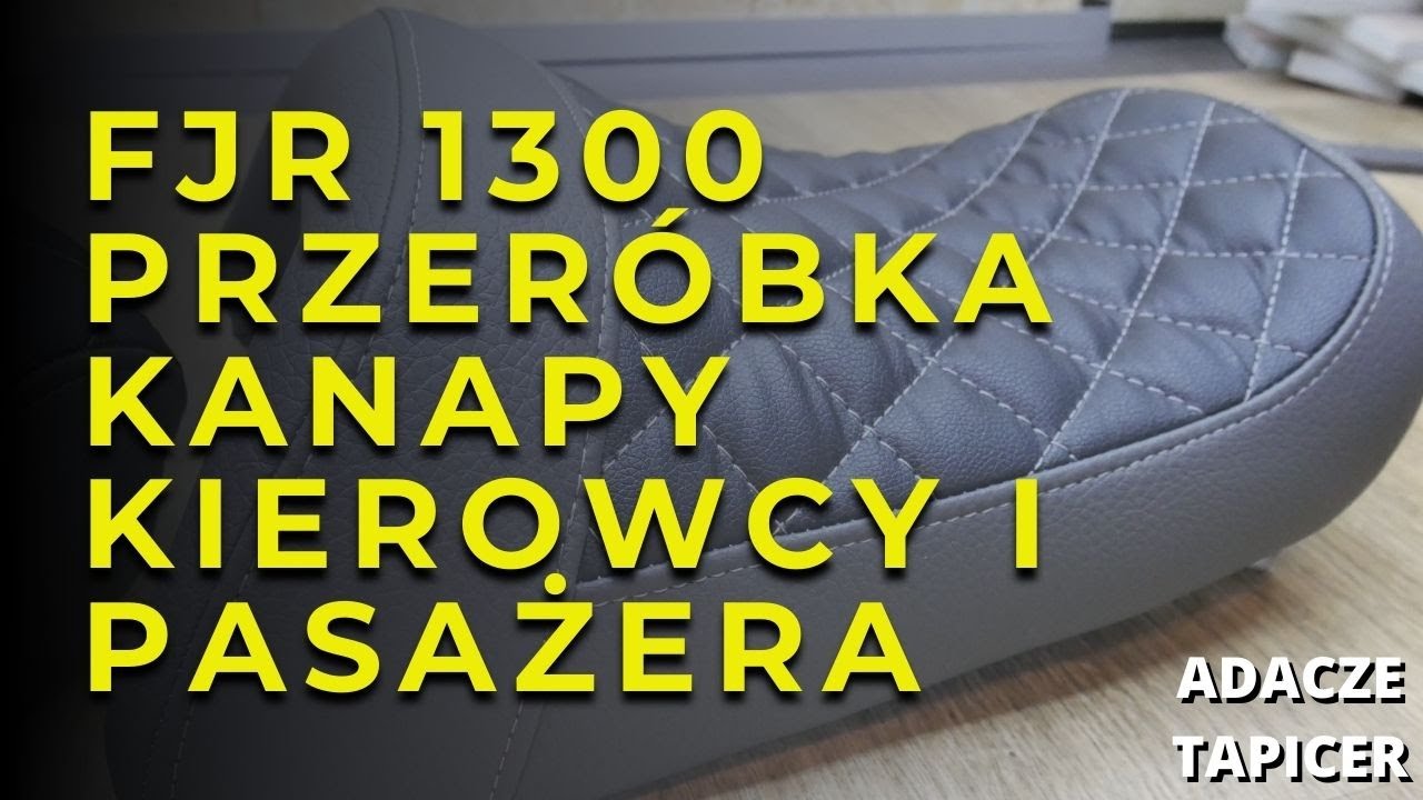 FJR 1300 Nowa tapicerka kanapy motocyklowej kierowcy i pasażera nowy wygląd + komfort do środka