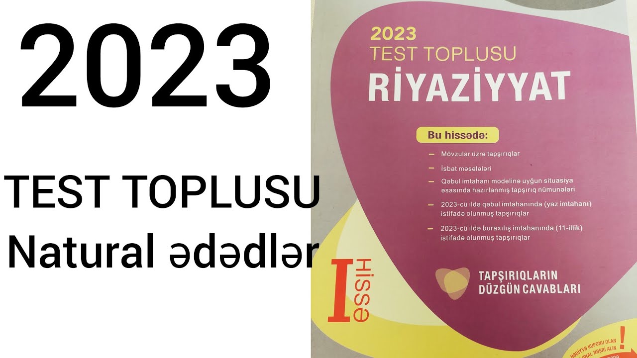 ✅️👉TEST TOPLUSU 2023. Natural ədədlər. #riyaziyyat #testtoplusu #math