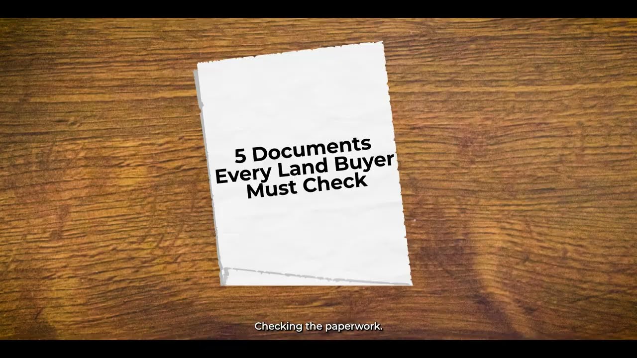 5 Documents Every Land Buyer Must Check Before Buying Property | EARA Group