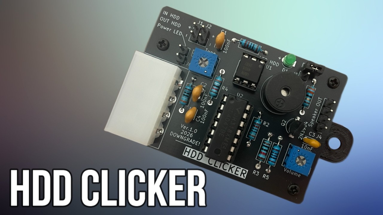 HDD Clicker - база для ретро ПК с Compact Flash