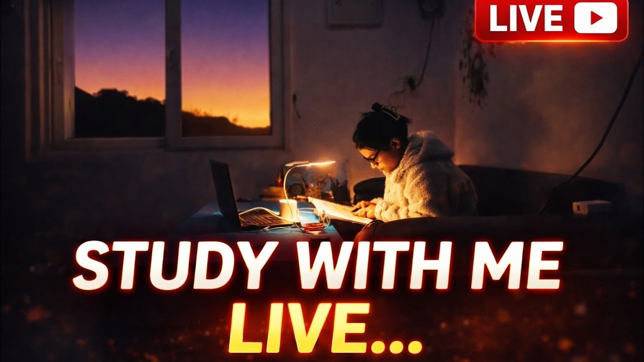 5hrs study with me📚