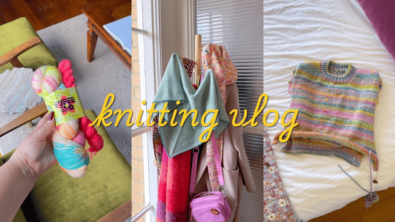 a week in my knitting life - a vlog 🧵🧶⭐️