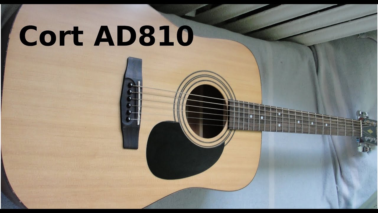 Акустическая гитара Cort AD810 NS. Пример звука и работоспособности