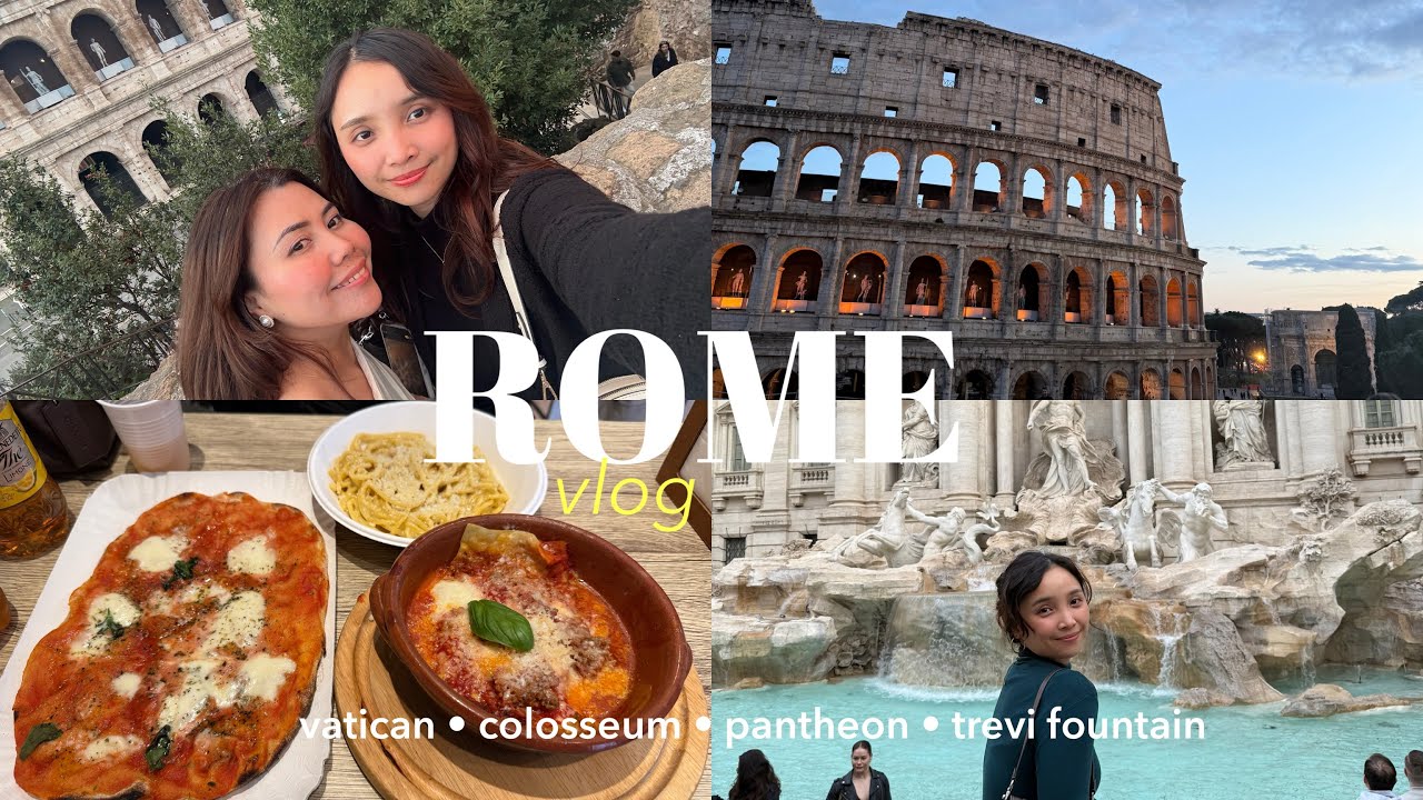 Ep.7 | Roaming in Rome🇮🇹Visiting Vatican, Trevi Fountain, colosseum, Gelato and more!