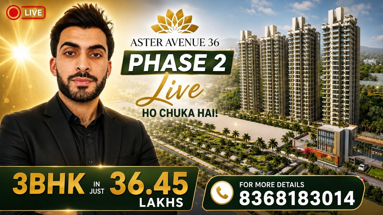 🏡 4S Aster Avenue 36 Phase 2 | 3BHK Starting at ₹36.45 Lakhs | Affordable Housing Haryana | 4S GROUP