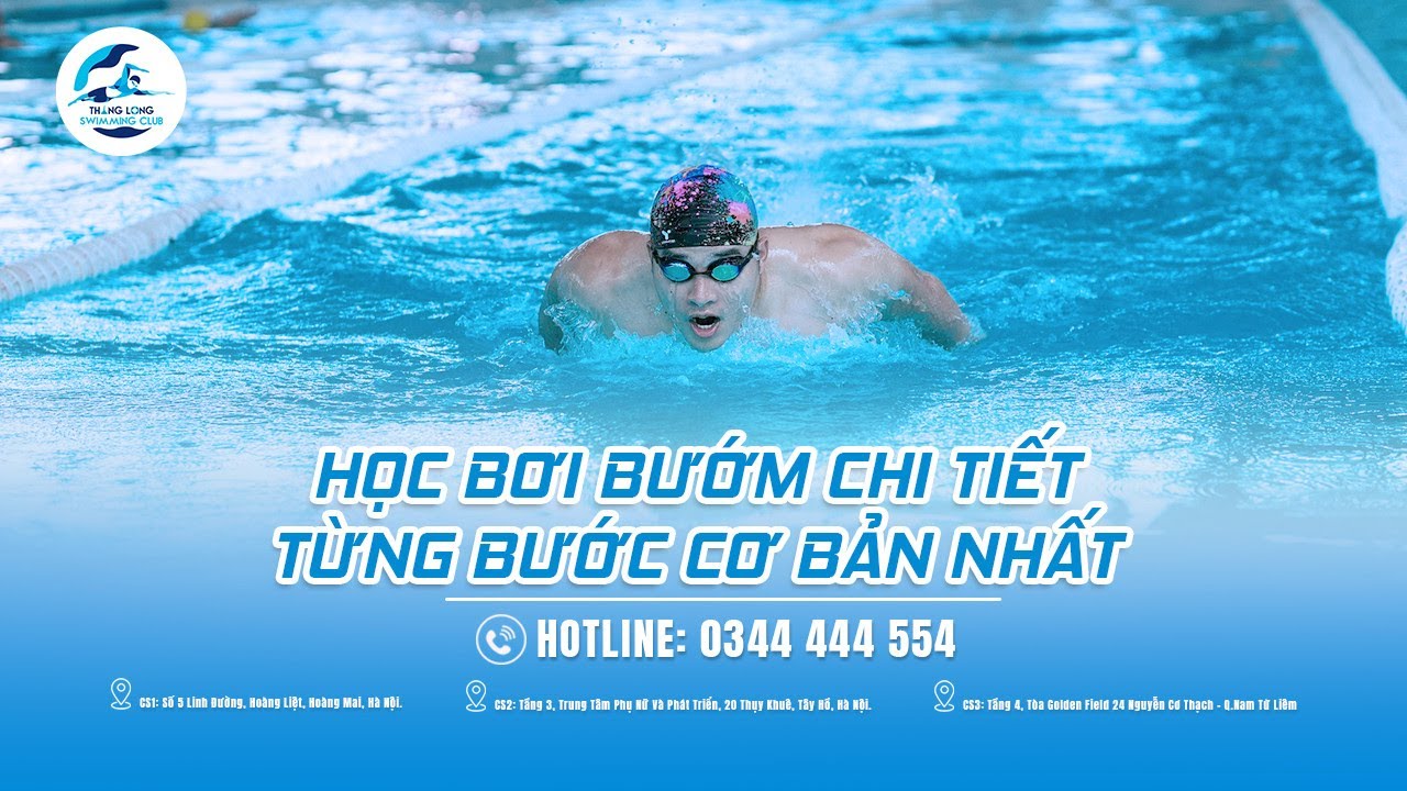 Học bơi bướm chi tiết từng bước cơ bản nhất