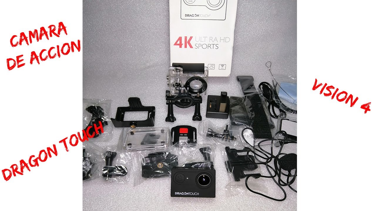 Unboxing Dragon Touch Vision 4| Camara de acción barata.