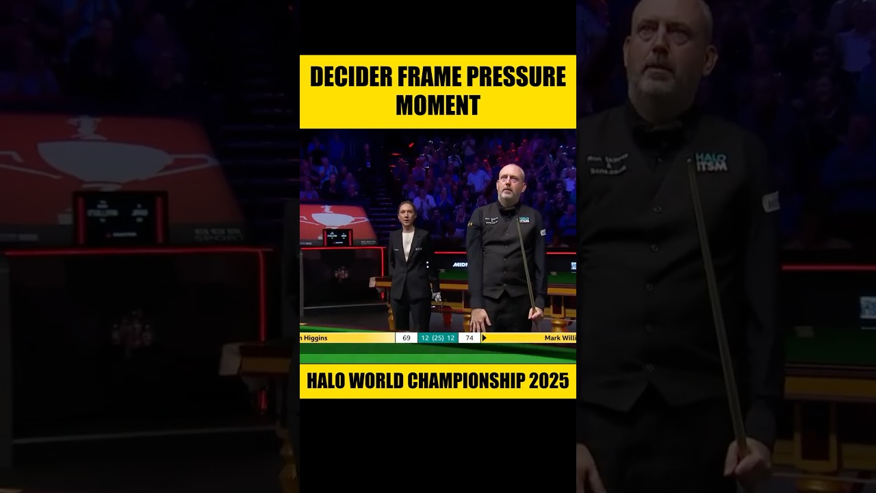 DECIDER Frame Drama😱🔥 | Mark Williams vs John Higgins | Halo WC 2025