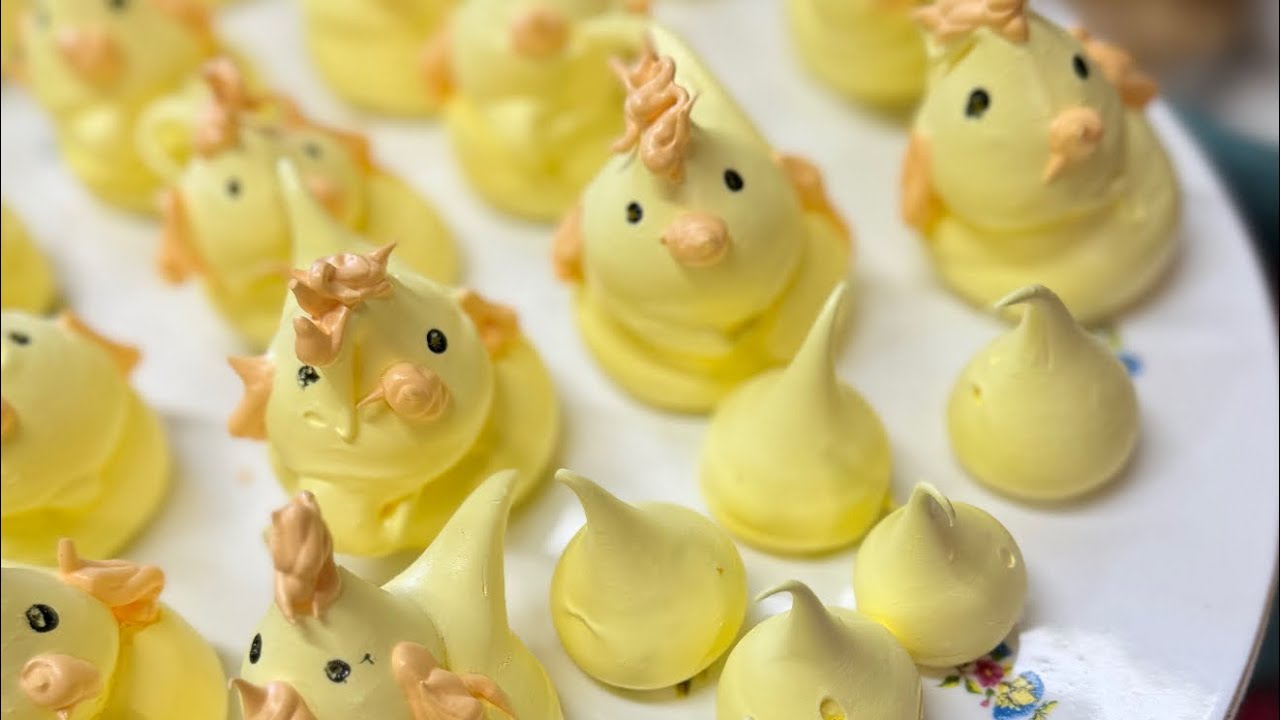 Декор на куличи , делаю сама ! Цыплята ! 🐤 