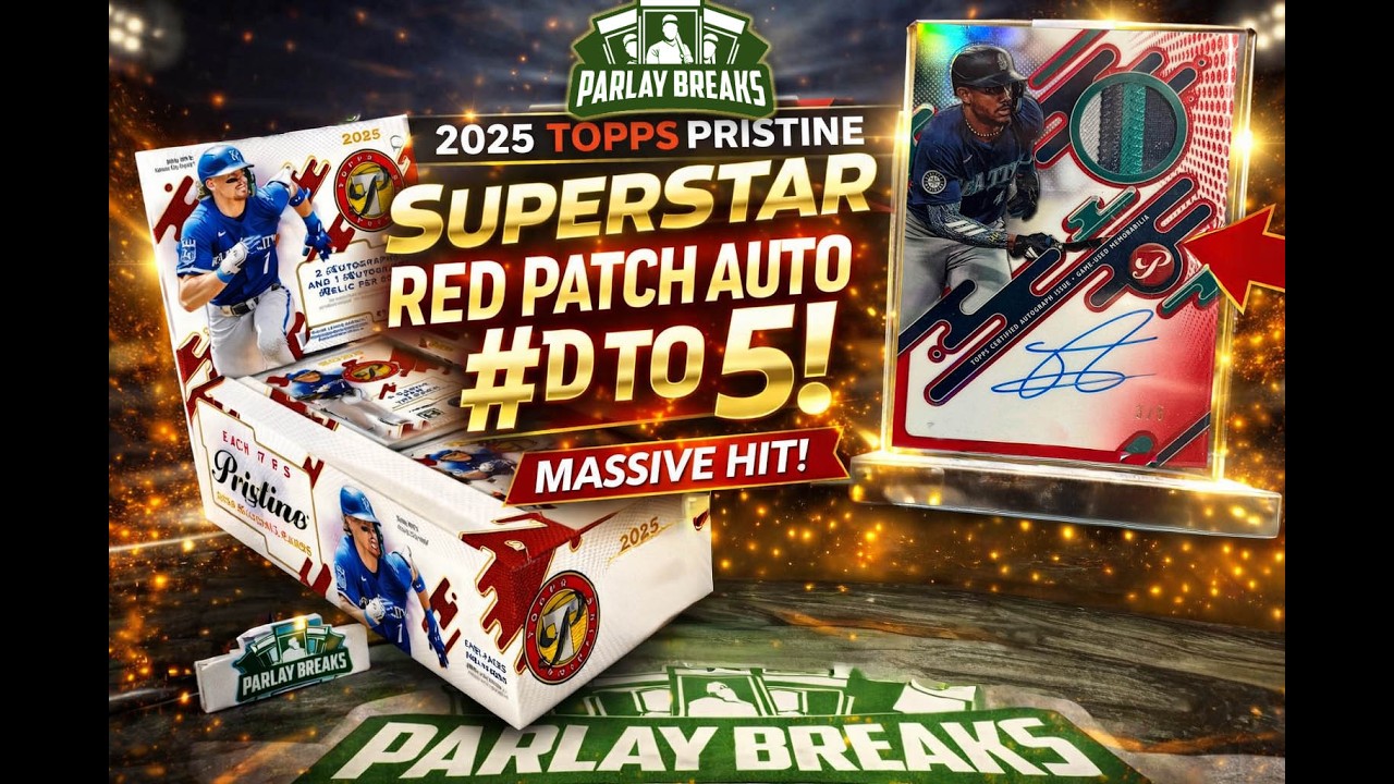 Break #1007 | 2025 Topps Pristine – J-Rod AUTO Relic Red /5 + Gold /50 (1:707 Odds)