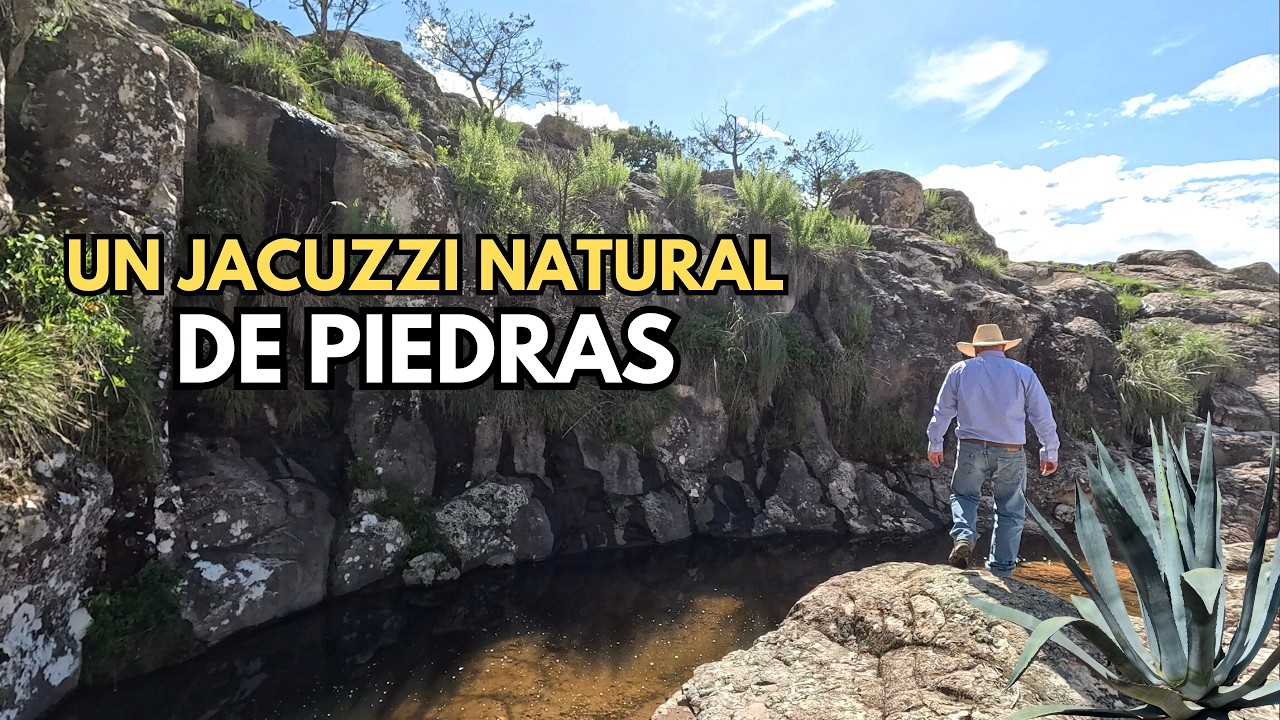 AQUI SE ENCUENTRA UN JACCUZZI NATURAL DE PIEDRA DONDE CORRE EL AGUA CRISTALINA