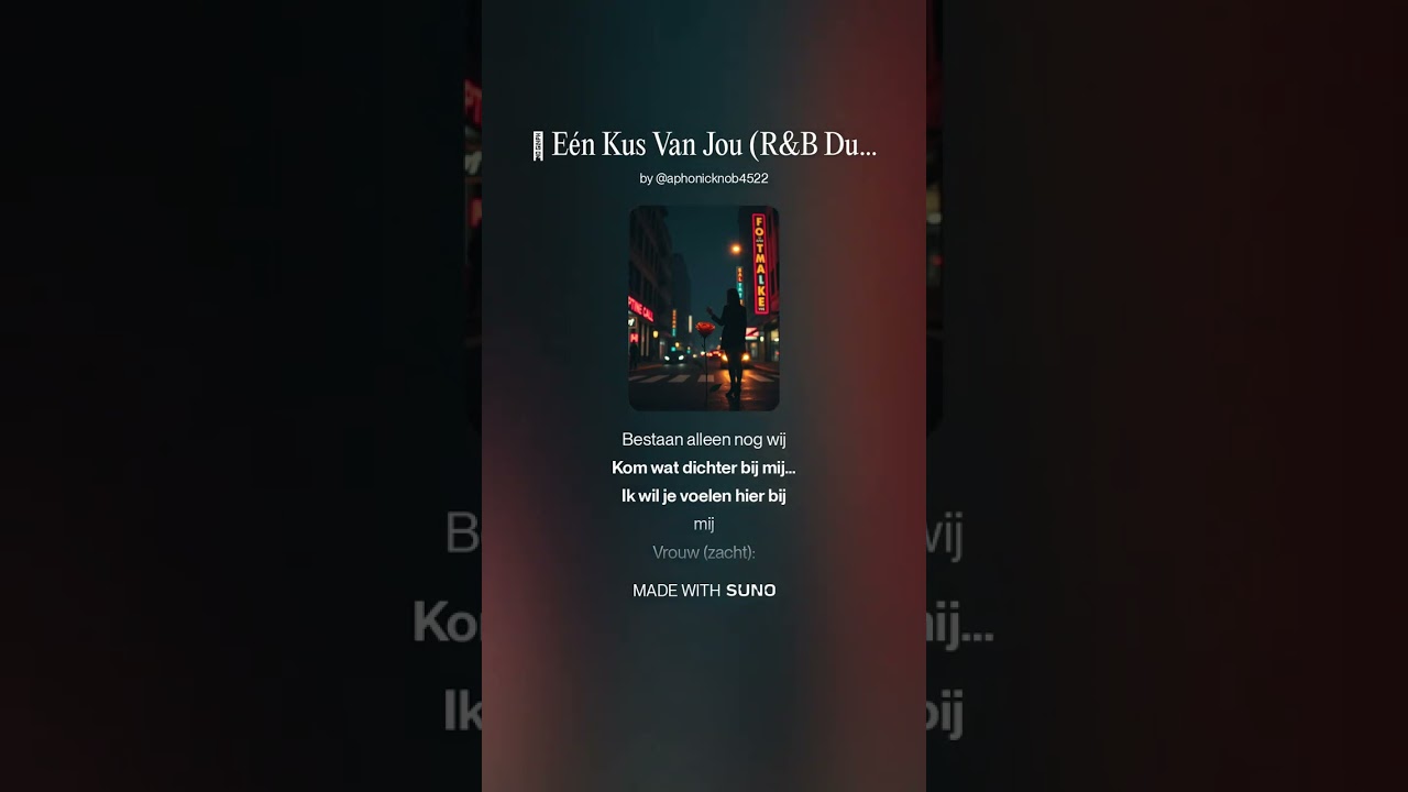 🎵 Eén Kus Van Jou R&B Duet