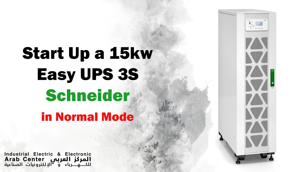 Start Up a 15kw UPS Schneider