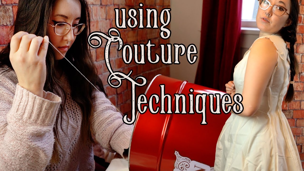 Using Couture Techniques to Sew an Edwardian Inspired Dress | Making a 1901 Evening Gown Pt 1