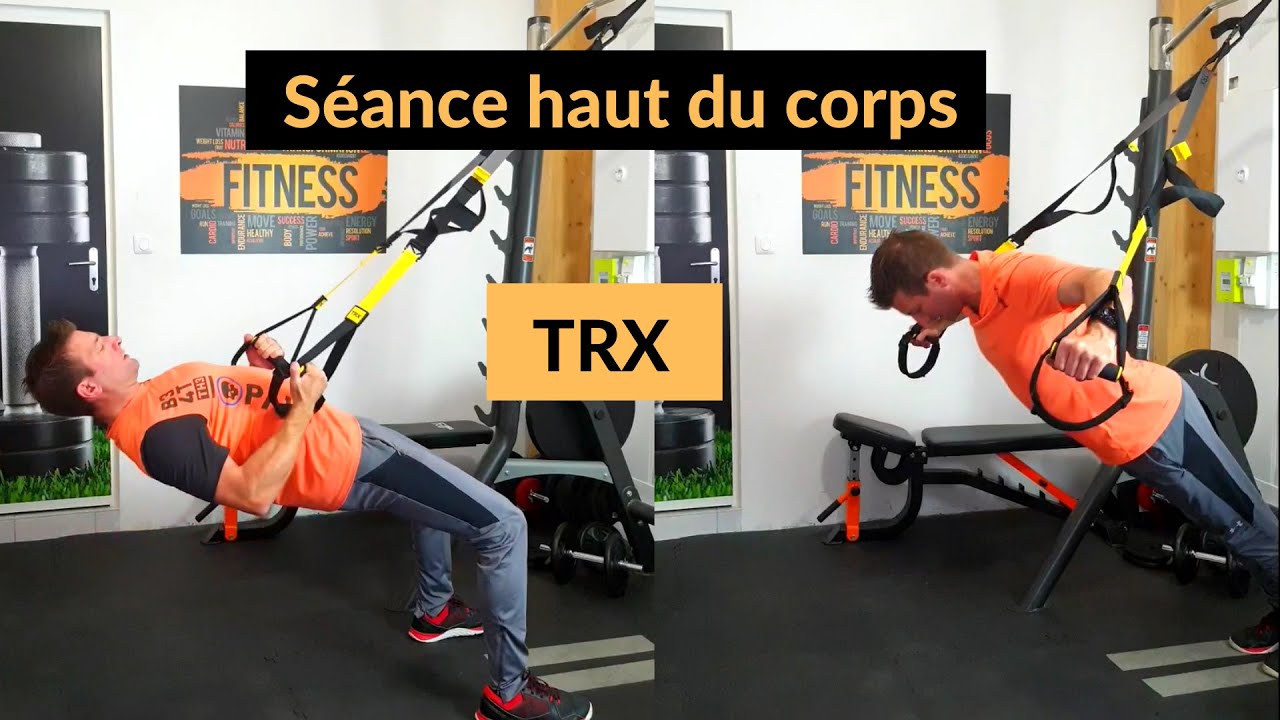Séance complète haut du corps aux sangles de suspension [trx]