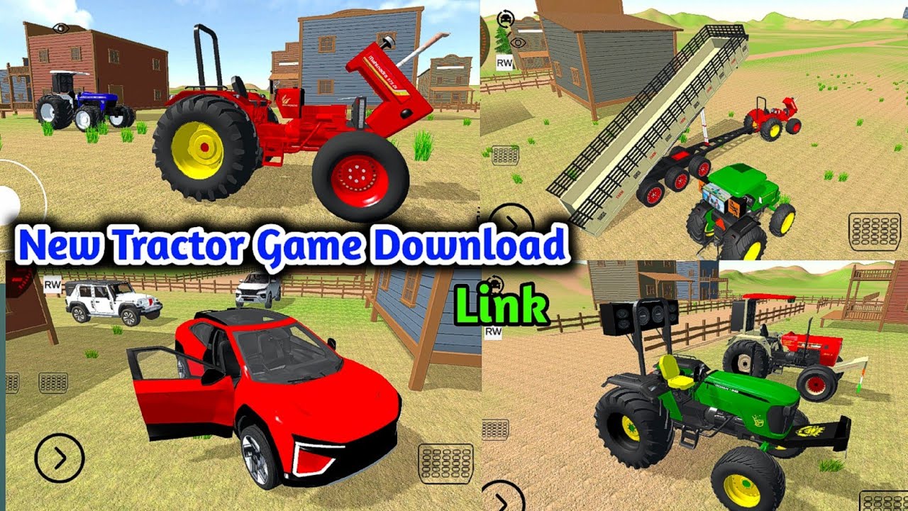 All indian cars and tractor game || New indian tractor game download ||