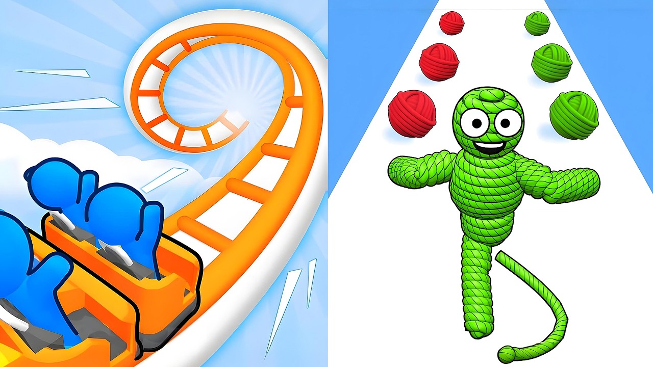 Runner Coaster vs Rope Man🔥 EPIC 2026 Gameplay – All Levels UNLOCKED!