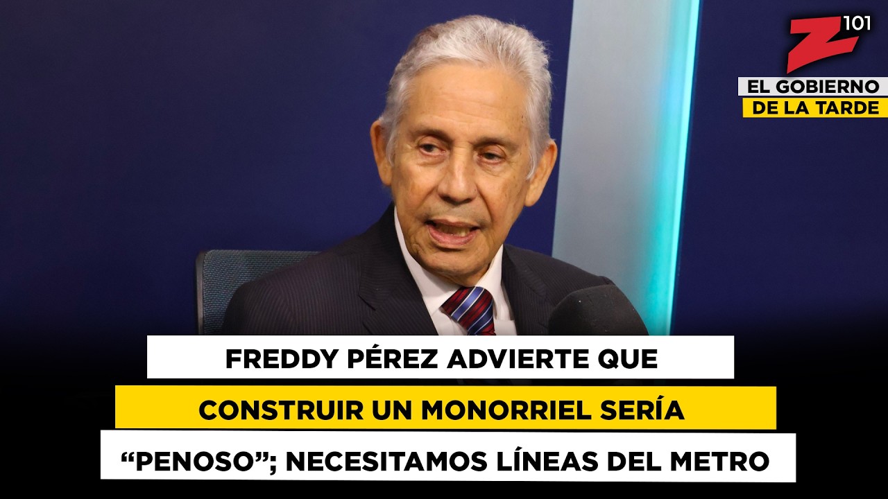 Freddy Pérez advierte que construir un monorriel sería “penoso”; necesitamos líneas del metro