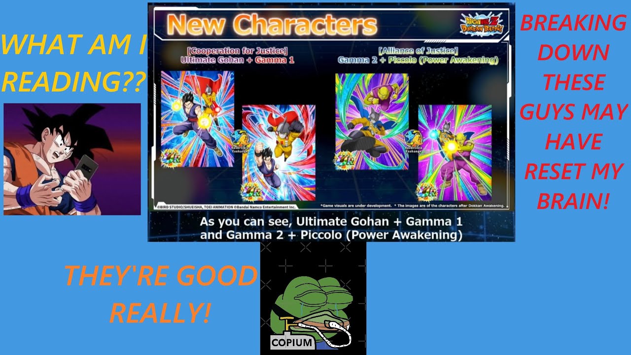 BREAKING DOWN WACKY GOHAN + GAMMA 1 & GAMMA 2 + PICCOLO! WHAT ARE THESE UNITS??? DBZ Dokkan Battle!