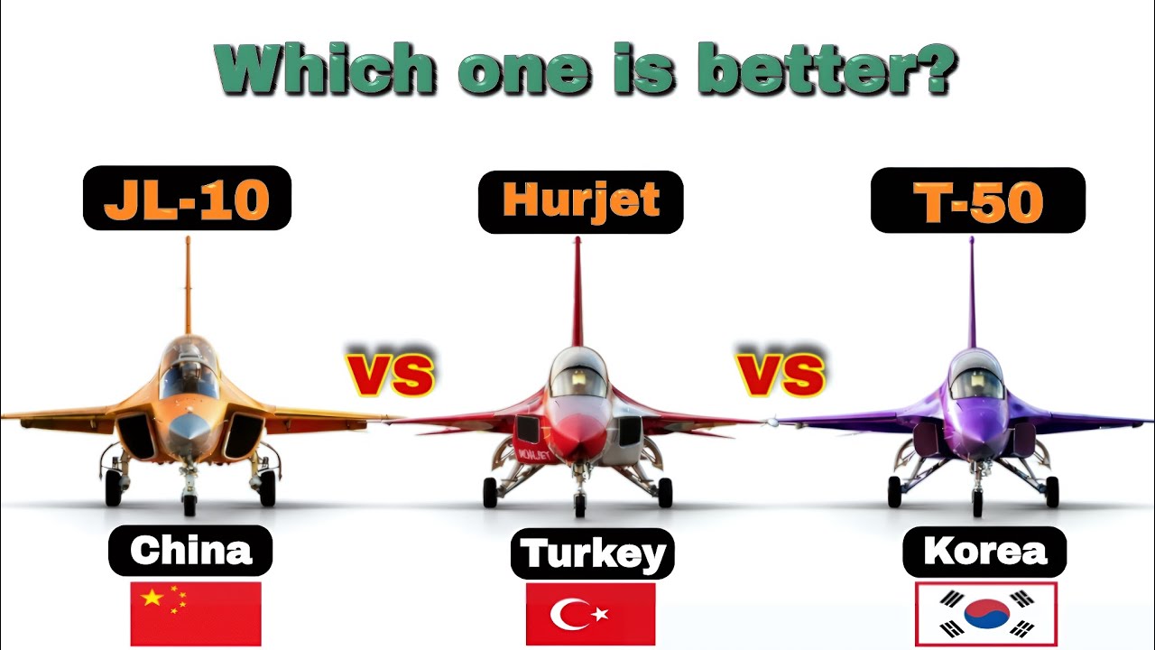 T-50 🇰🇷 vs H&uuml;rjet 🇹🇷 vs JL-10 🇨🇳 | Advanced Jet Trainer Comparison
