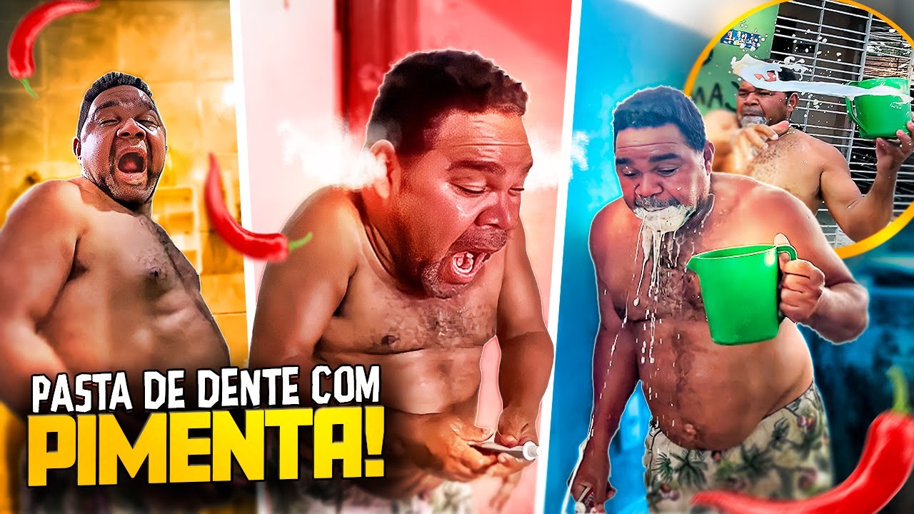 A PIMENTA MAIS FORTE DO MUNDO NA PASTA DE DENTE DO GALO CEGO 🤣 | GALO CEGO