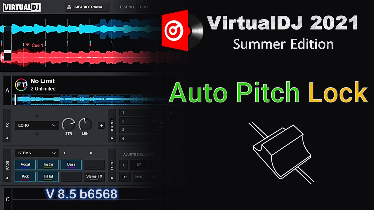 Auto Pitch Lock @virtualdjofficial