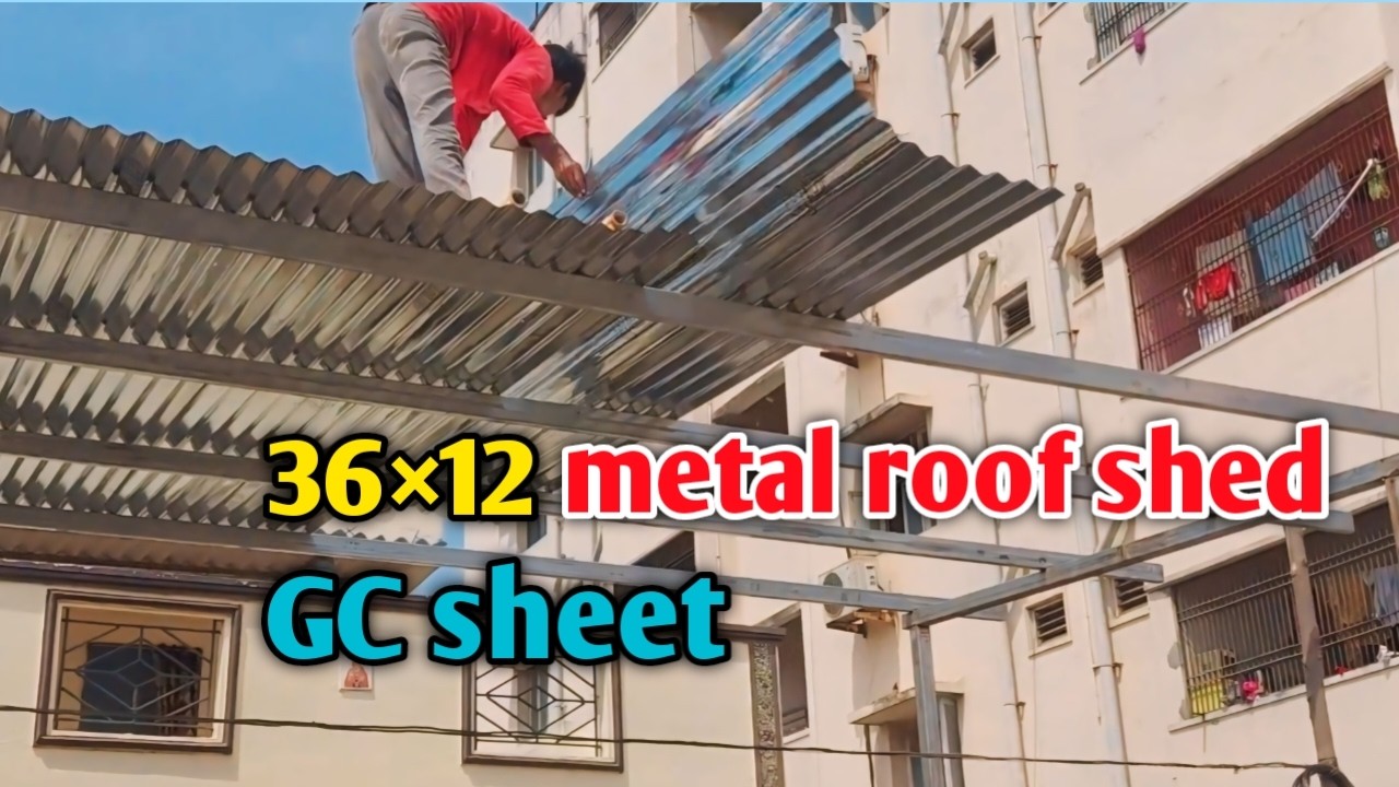 Gc sheet for shed ||36x12 roof shed || shed design ideas for home | jindal zinc coating sheet 
