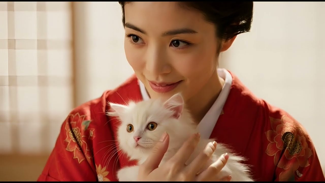 he Cat Watching Over a Quiet Japanese Town