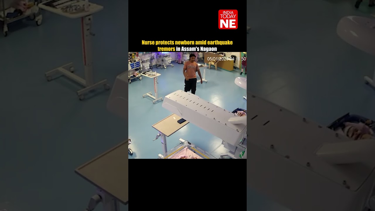 Nurse protects newborn amid earthquake tremors in Assam's Nagaon