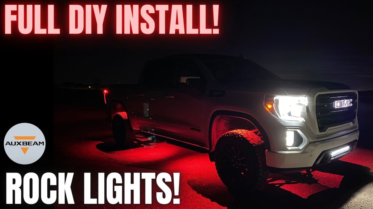 Rock Lights Install – FULL DIY Guide! GMC Sierra 8-Pod RGB Rock Lights by AuxBeam