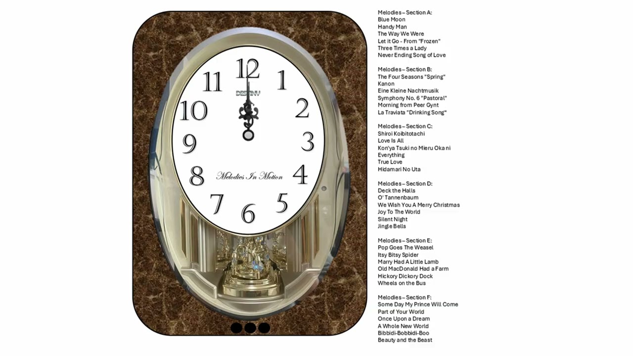 Destiny Clocks Episode 349 Melodies in Motion QXM401BRH