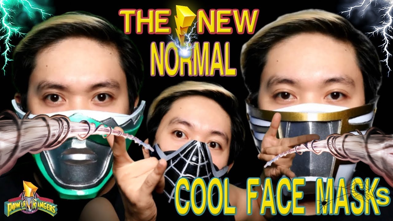 COOL FACE MASKS | MARVEL SPIDER-MAN 3 (2007) MOVIE, MMPR GREEN RANGER VS WHITE RANGER - Gentle KEBOY