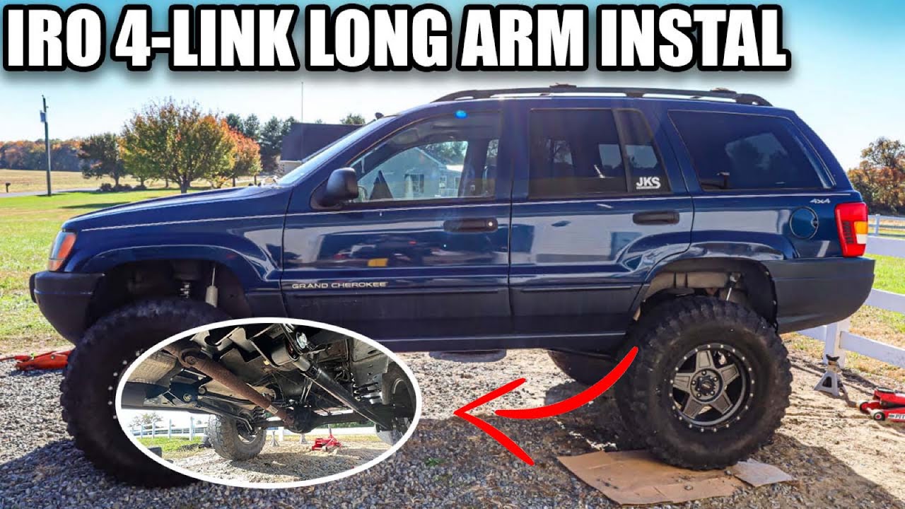INSTALLING REAR 4-LINK ON MY JEEP WJ | IRON ROCK OFFROAD ROCK LINK PRO LIFT