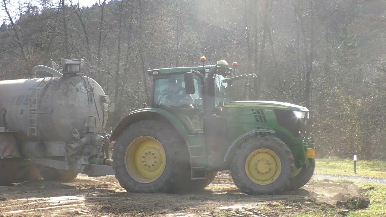 Gülle fahren 2025!! Mit Case & John Deere Traktoren Landwirtschaft und Biogas Anlage 7