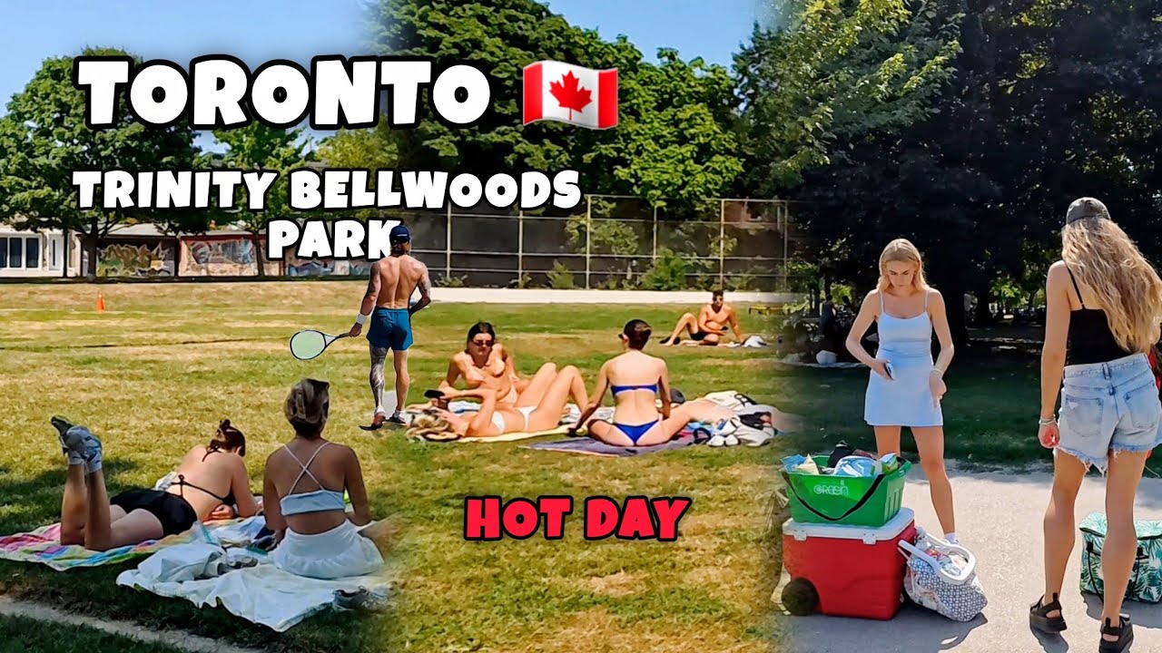 Toronto Trinity Bellwoods Park On Queen Street West Downtown walking Tour Canada 4K