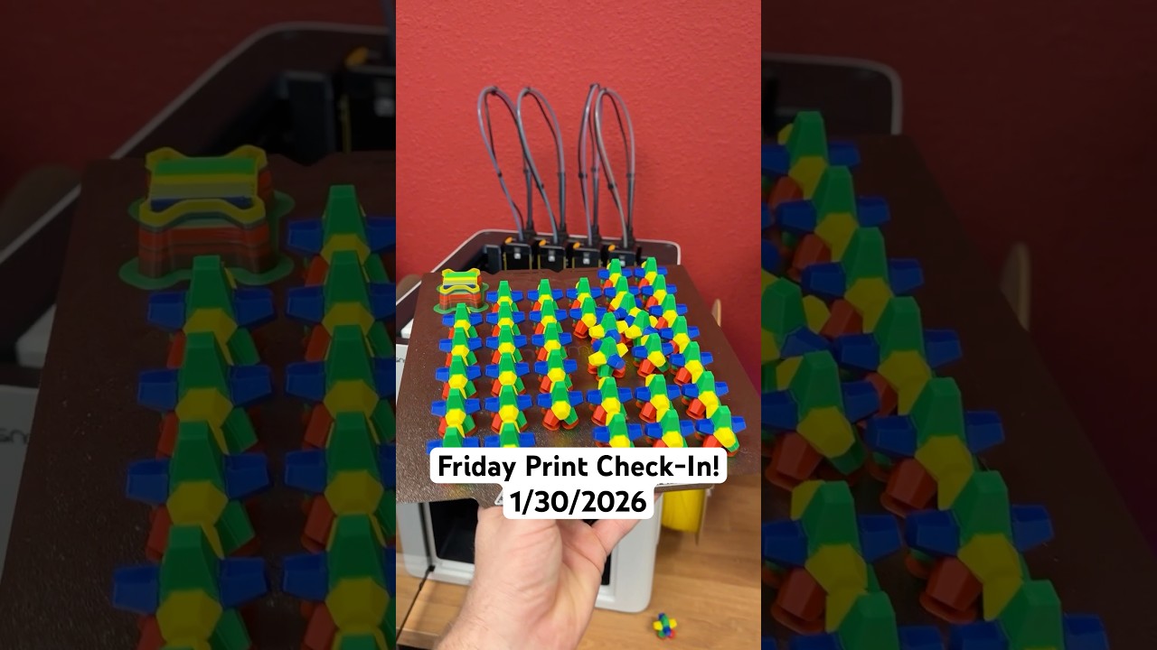 Проверка качества печати в пятницу! 30.01.2026 @BambuLab @Snapmaker @ElegooOfficial @Revopoint3D