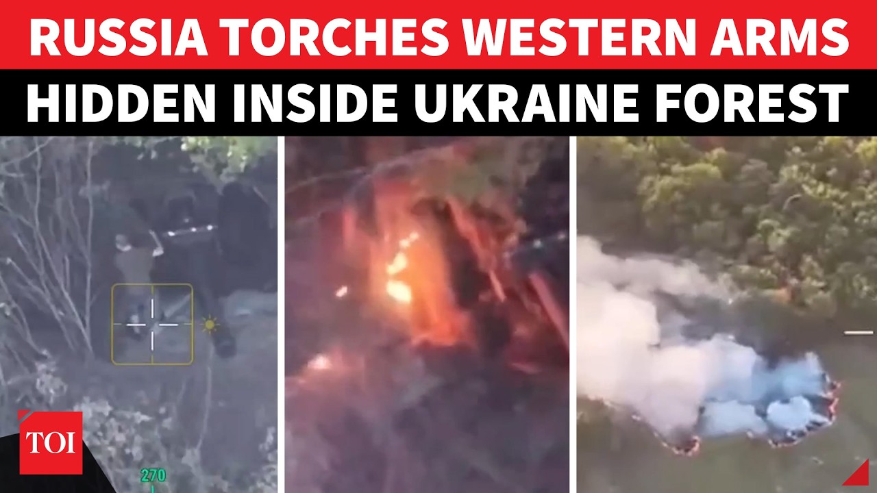 Western Arms Under Fire! Russian Missiles, Drones Hunt Hidden Ukrainian Arsenal Deep in Forest