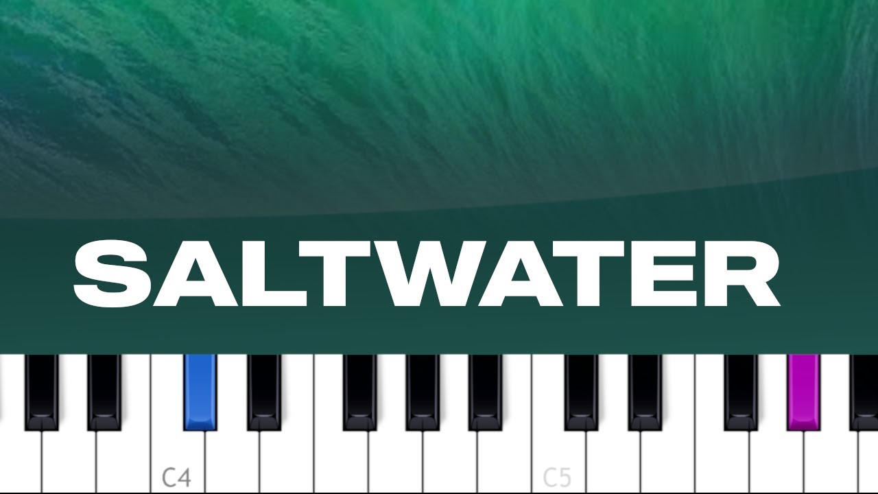 Chicane - Saltwater (piano tutorial)