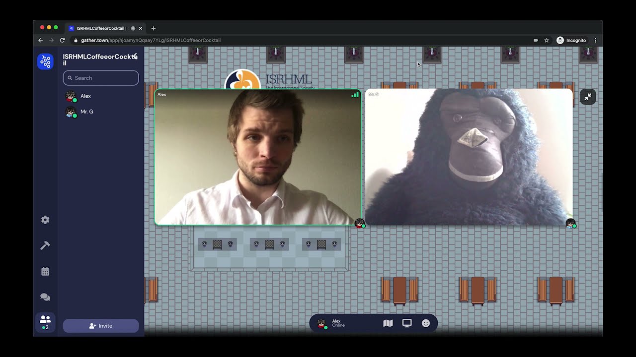Gather Town Tutorial For Coffee or Cocktails Networking Event