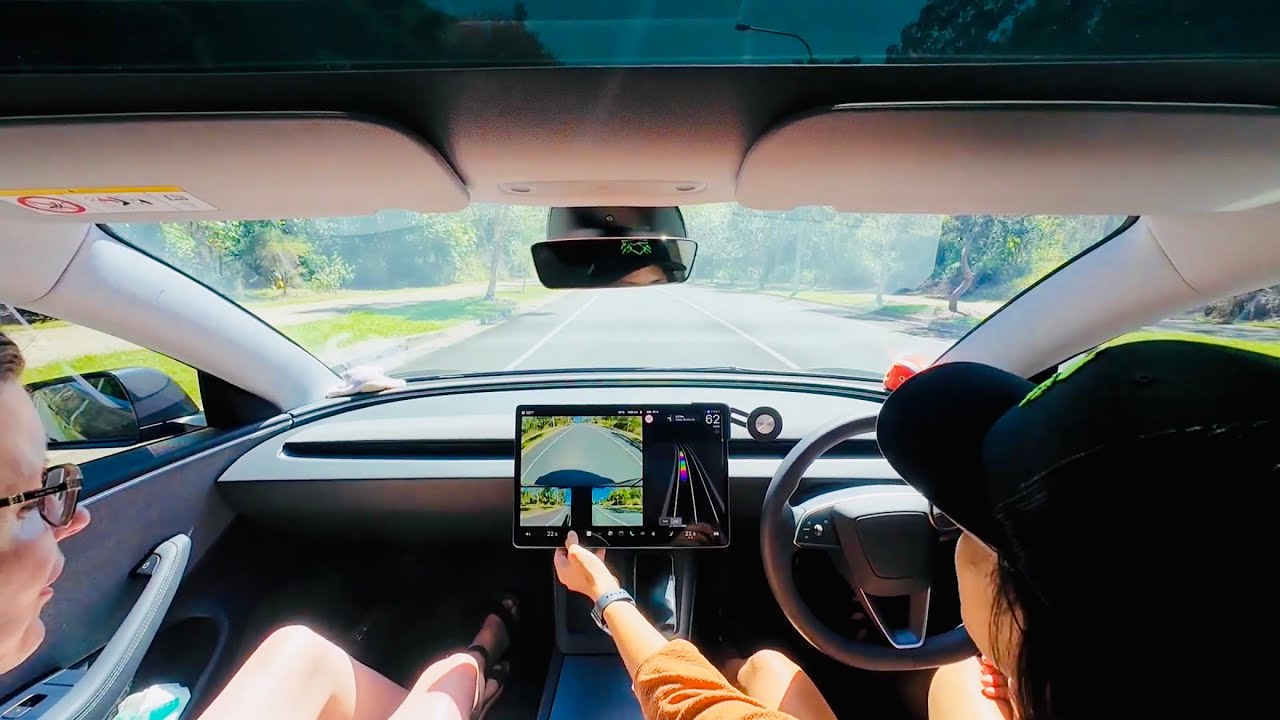 Trying Tesla Full Self Driving for the First Time while Delivering Food 