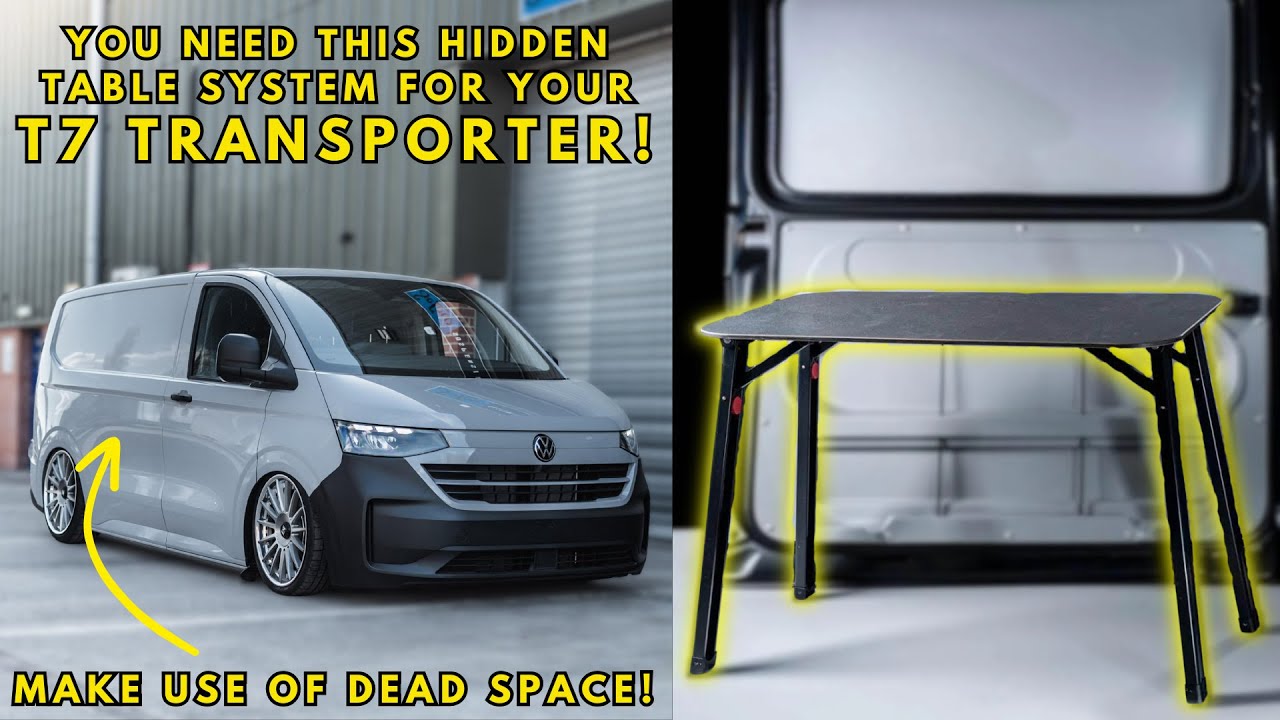 LOC8 Hidden Table Pod system For The New Transporter T7 & New Transit Custom Gen 2.