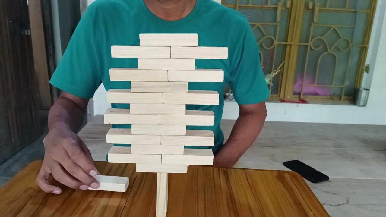 Building a Jenga Tower on ONE Jenga Block | Jenga Build Ideas